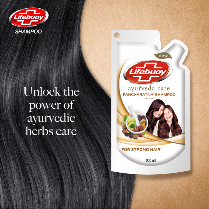 Lifebuoy Ayurvedic Care Shampoo Pouch 100ml