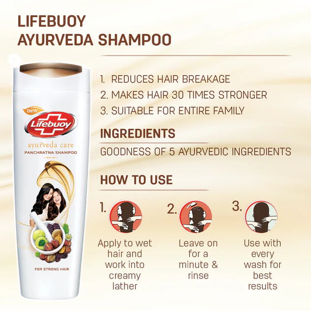 Lifebuoy Health Herbal Shampoo 175ml