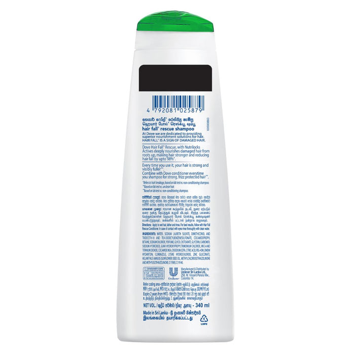 Dove Hair Fall Rescue Shampoo 340ML