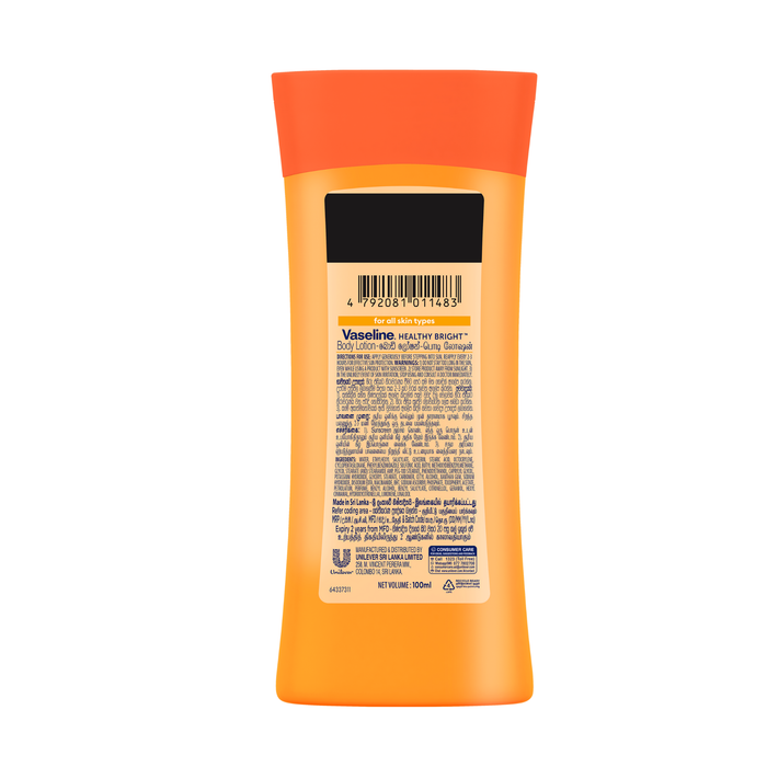 Vaseline Healthy Bright SPF30 Sun Pollution Body Lotion 100ml