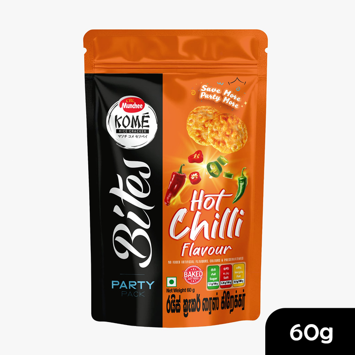 Munchee Kome Bites Hot Chilli 60g