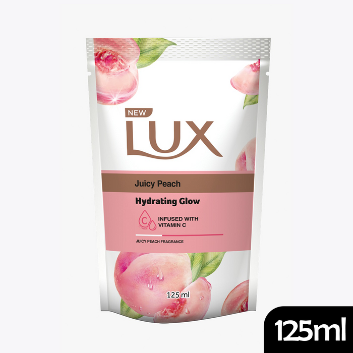 Lux Juicy Peach Hydrated Glow Bodywash 125ml