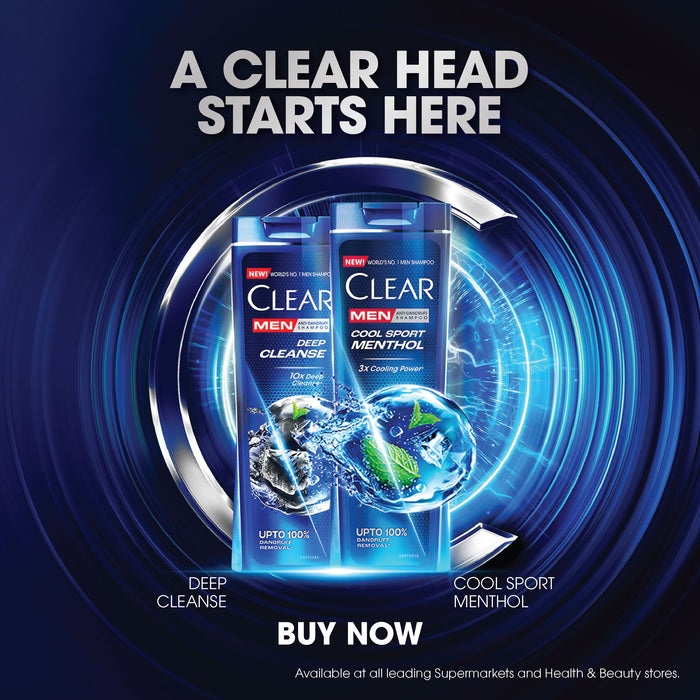 Clear Men Cool Sport Menthol Shampoo 180ml