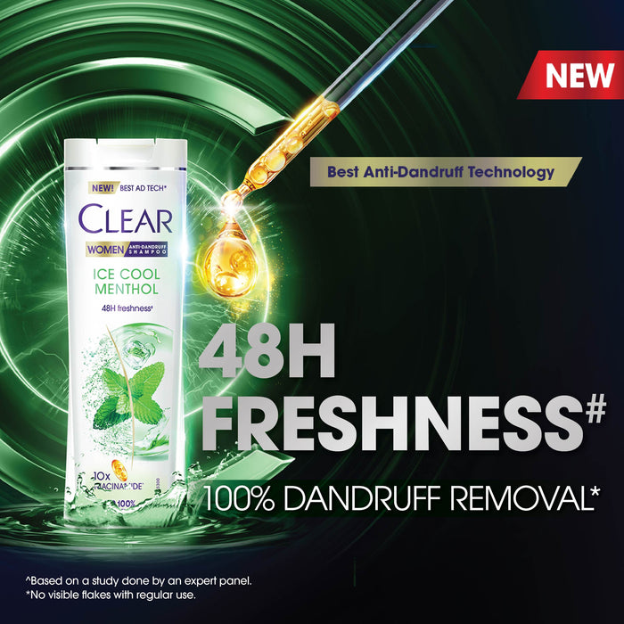 Clear Ice Cool Menthol Shampoo 180ml