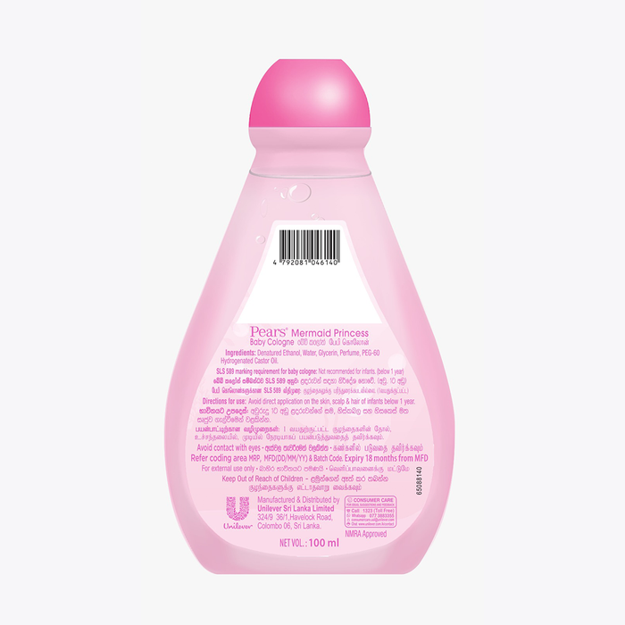 Pears Mermaid Princess Baby Cologne 100ml