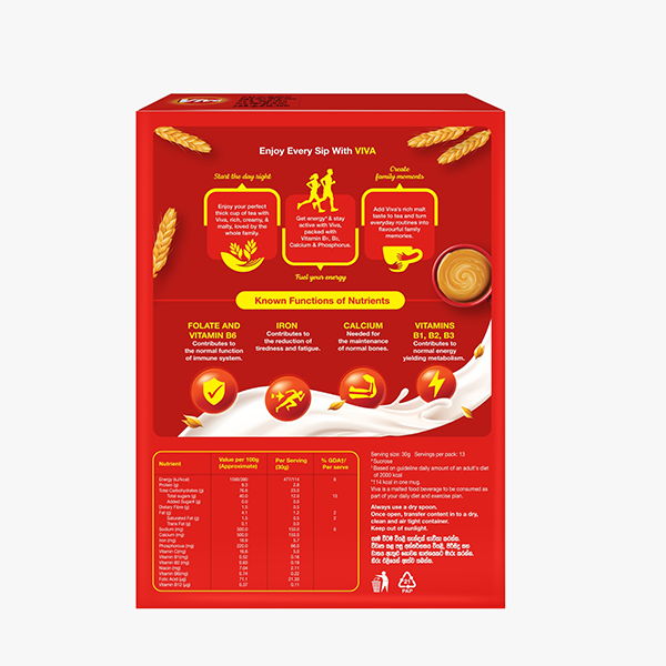 Viva Malted Food Drink Carton 400g