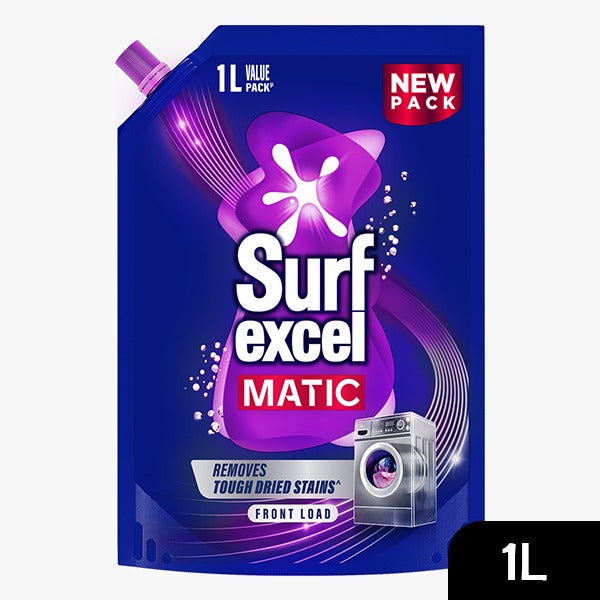 Surf Excel Matic Front Load Liquid Detergent Refill Pouch 1L