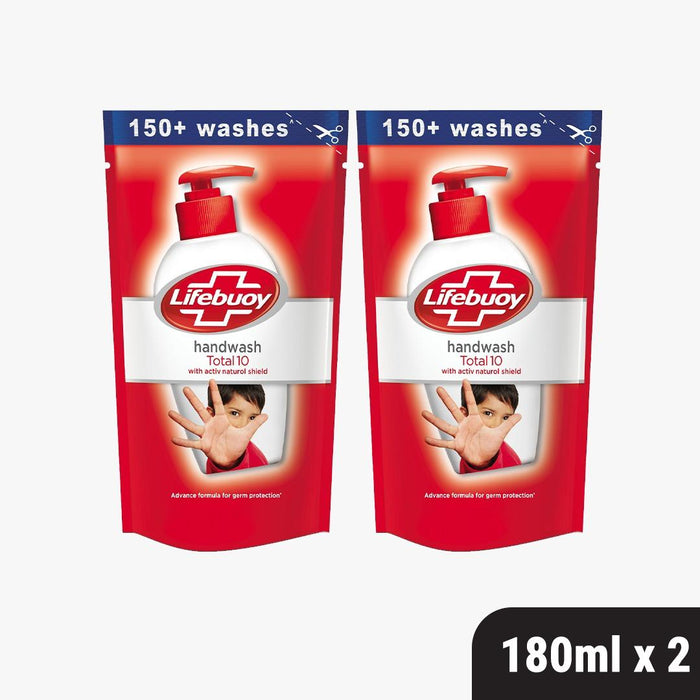 Lifebuoy Total Handwash Refill Pouch 180ml, BUY 2 GET 20% OFF